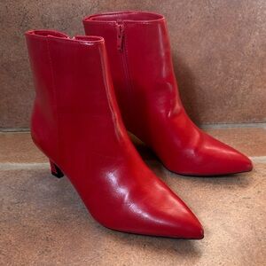 Madden Girl Bold Red Ankle Booties